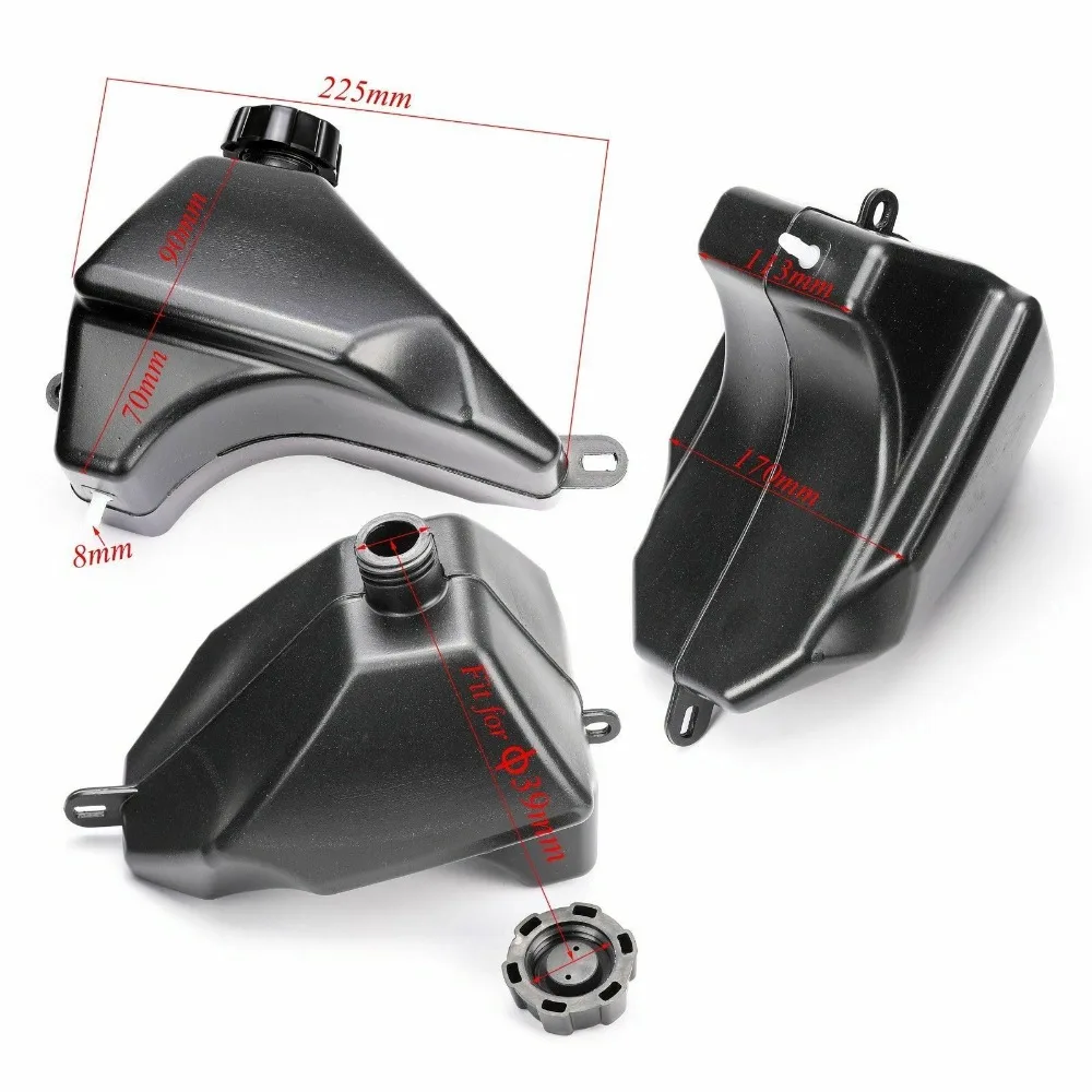 Черный газовый топливный бак для 50 70 110 125 см китайский Hummer Мини Quad ATV Бензобак Дино стиле 4-колеса wwwspeed