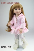 Muñeca reborn de 45 cm con abrigo rosa