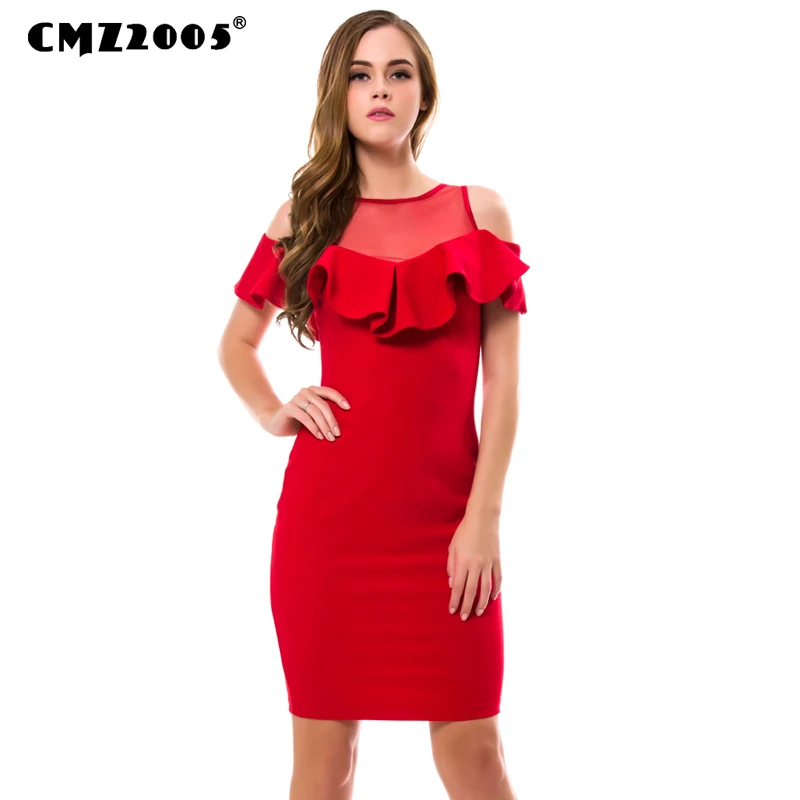 

Hot Sale New Women Vintage Fashion Autumn Solid Knee-Length O- Neck Dresses with short sleeve 71491