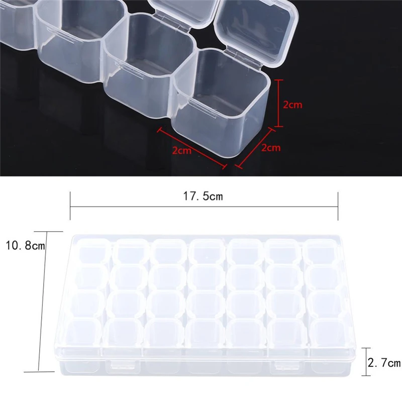 28-Slots-Adjustable-Plastic-Storage-Box-Storage-Box-box-for-jewelry-Diamond-Embroidery-Craft-Bead-Pill (1)