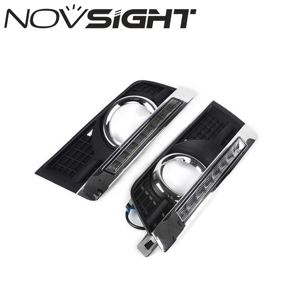 

NOVSIGHT 2X LED Car Light Daytime Running Light Car Auto Led Fog Lamps 12V White For Cadillac SRX 2013-2016 DRL D25