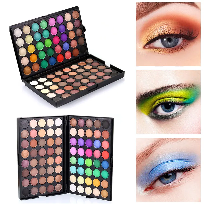 

80 glitter eyeshadow POPFEEL makeup lazy pigmented palletes