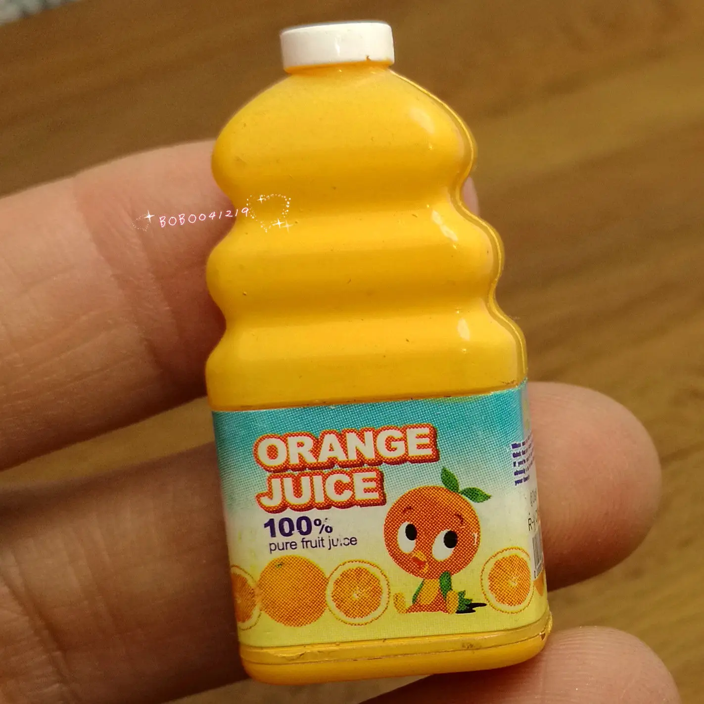 Dollhouse Miniature 112 Toy A Bottle Of Orange Juice Height 3.8cm