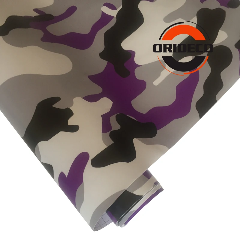 purple black snow camo vinyl car film 2