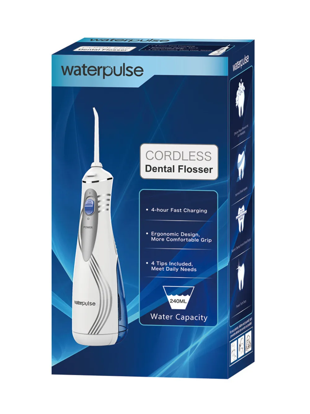 Battery Oral Irrigator Portable Rechargeable Li-ion Battery Dental Cleaning Device Oral Hygiene Tools Teeth Cleaning Brush  (9)