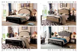 Высококачественная Модная европейская французская резная кожаная кровать, мебель для спальни 1,8 м zy0026