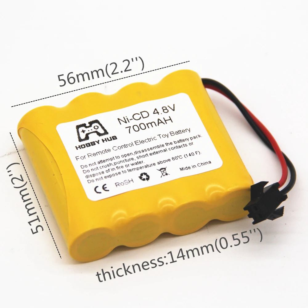 4,8 V 700mAh NI-CD батарея для радиоуправляемой лодки модель автомобиля 4,8 v Bateria 4,8 v nicd Батарея 4* AA аккумулятор