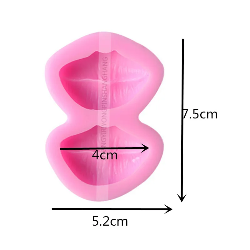 Aouke красные губы любовь серия силиконовая форма «сделай сам» помадка плесень шоколадные помадки Инструменты для выпечки - Цвет: Золотой