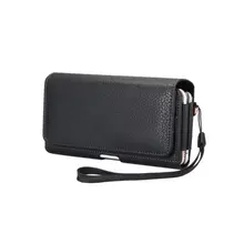 Leather Waist Pouch Case Cover Bag 2 Pockets Holst
