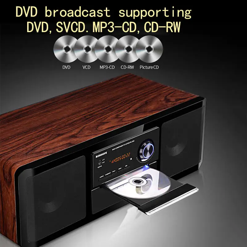 PA350 дома Театр караоке dvd плеер Динамик одно целое Деревянный Hi Fi Home Audio сабвуфер