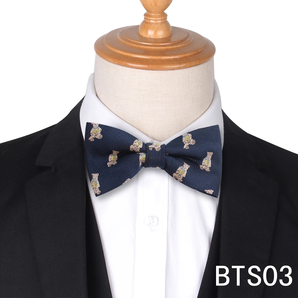 Жаккардовый мужской галстук-бабочка, классические рубашки, галстук-бабочка для мужчин, деловой Свадебный галстук-бабочка для взрослых, галстук-бабочка, костюм с бабочками, галстуки-бабочки - Цвет: BTS03