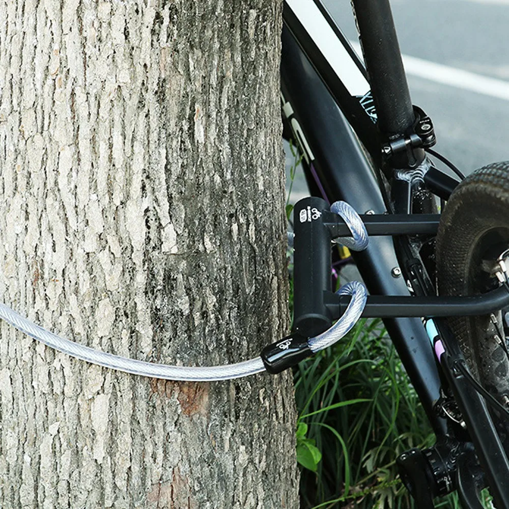 U-образный стальной кабельный замок для мотоцикла, велосипеда, электровелосипеда, Противоугонный замок для велосипеда, аксессуары для спорта mtb, велоспорта