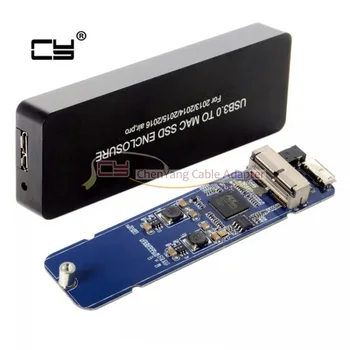 

Macbook Air Pro 2013 2014 2015 2016 SSD Portable Case USB 3.0 to 16/12 Pin Mobile Box HDD Enclosure cy