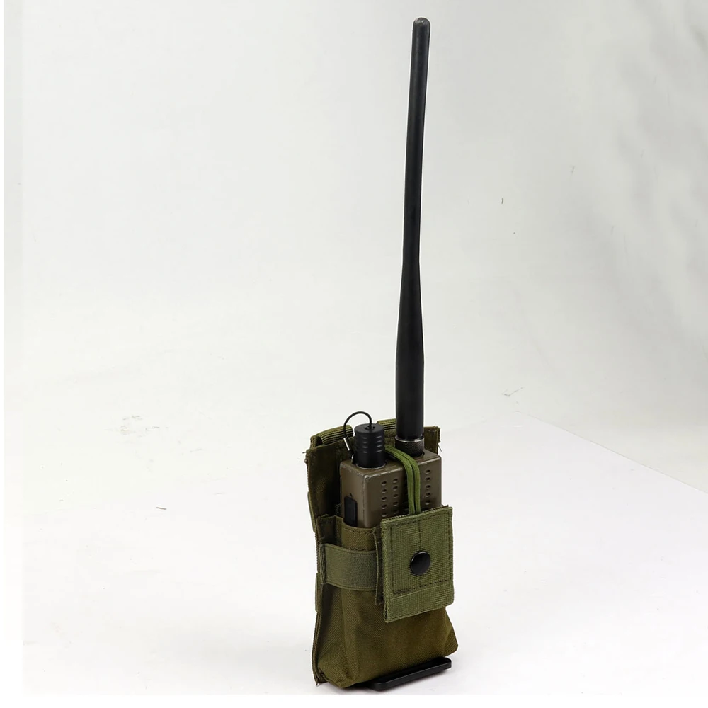 

Tactical Radio Case Holder Holster Walkie Talkie Holster Adjustable Molle Pouch Bag Open Top Airsoft Magazine M4 Mag Pouch