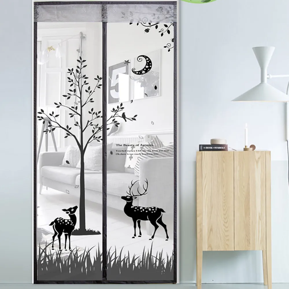 

Deer Type High-density Dustproof Anti-Mosquito Magnetic Curtain Hook Loop Fastener Summer Bedroom Cloth Transparent Door Curtain