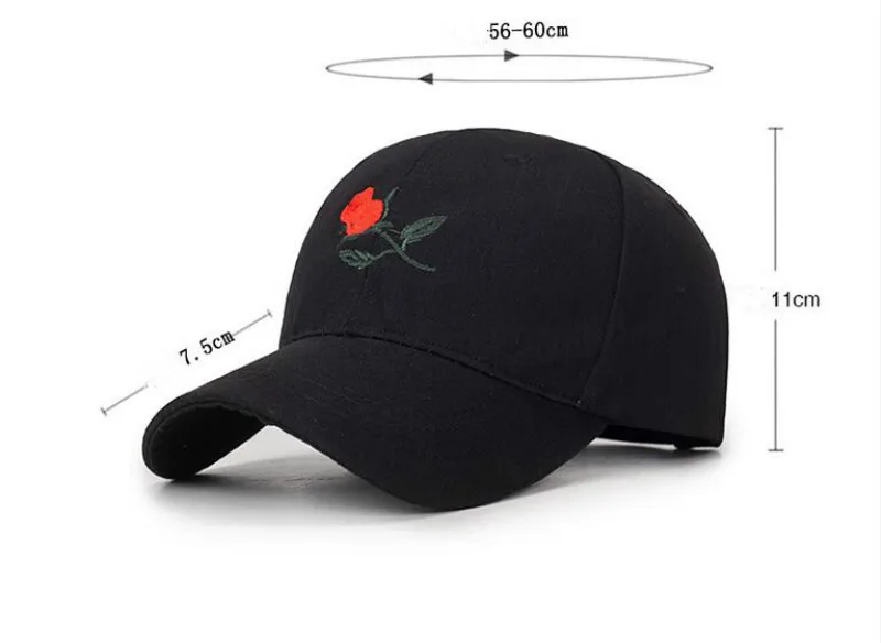 Который в душ Повседневная унисекс Вышивка Роза Папа Шапка Хлопок snapback бейсболка мужчины хип-хоп шляпа женская летняя обувь Рыбалка cap bone