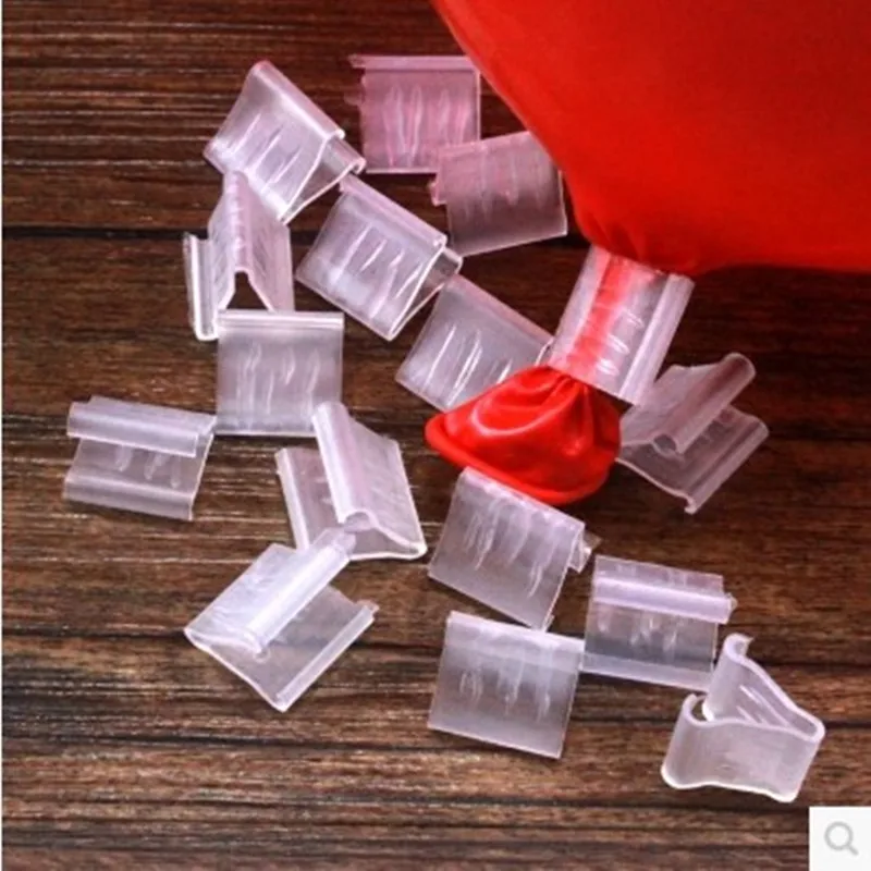 

100pcs Useful "V" Shape Balloons Sealing Clip Balloon Buttons Clip Birthday Wedding Party Christmas Decor Supplies