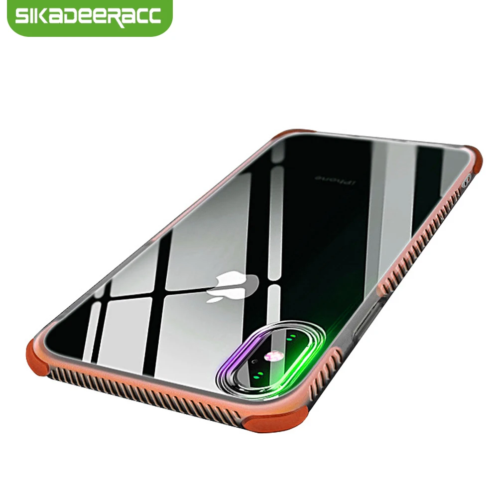 

New Phone Cases For iPhone Xs Max XR X 7 Plus 8 6 6s Plus TPU Soft Transparent Ultra Thin Shockproof Fitted Back Cover Case SI50