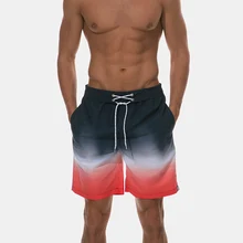 E1 Летний Пляжный Мужской купальный костюм, Sunga, черный, синий, красный, пэчворк, для серфинга, плавания, пляжа, для доски, Короткие Боксеры, мужские спортивные штаны