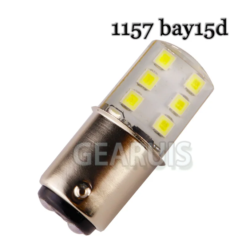 100 шт. стробоскоп вспышка мигание силиконовый P21 5 Вт 1157 BAY15D 12 SMD 2835 Светодиодный задние огни тормоза габаритный фонарь лампа белого, красного и синего цветов, 12 V
