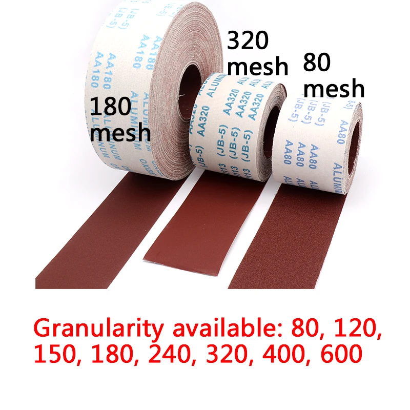 Sandpaper Roll Abrasive Sanding Roll-80 100 120 150 180 240 320 400 600 800 GRIT 