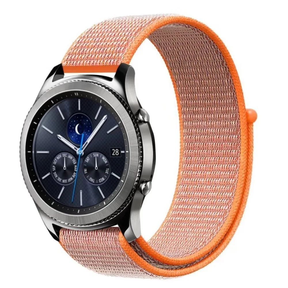 

Sport band For Samsung gear s3 classic/frontier woven nylon loop watch starp galaxy watch 46mm Bracelet belt 22mm for Xiaomi