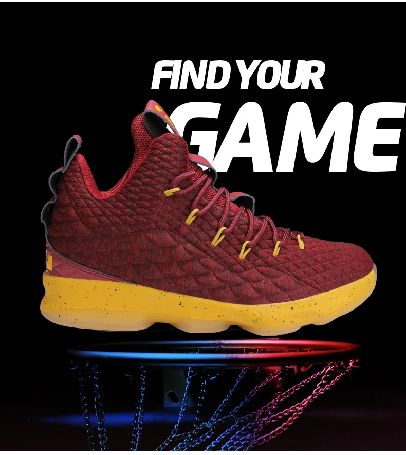 2018 Hot High Top Basketball Shoes For Men Woman Cushioning Original Basketball Sneakers Shockproof Couple Athletic Sports Shoes (1)