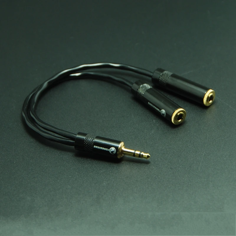 HIFI 3 5mm Headphone 1 to 2 Audio Extension Cable with Japan Original CANARE L 2B2AT High fidelity Audio Signal Line 100 OFC