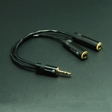 HIFI 3 5mm Headphone 1 to 2 Audio Extension Cable with Japan Original CANARE L 2B2AT High fidelity Audio Signal Line 100 OFC