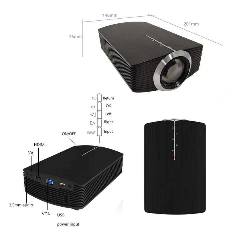 YG500 Mini Projector 1080P home theater 5.1 Portable 1800Lumen LED Projector Home Cinema USB HDMI 3D Beamer Bass Speaker Project YG500 Mini Projector 1080P home theater 5.1 Portable 1800Lumen LED Projector Home Cinema USB HDMI 3D Beamer Bass Speaker Project