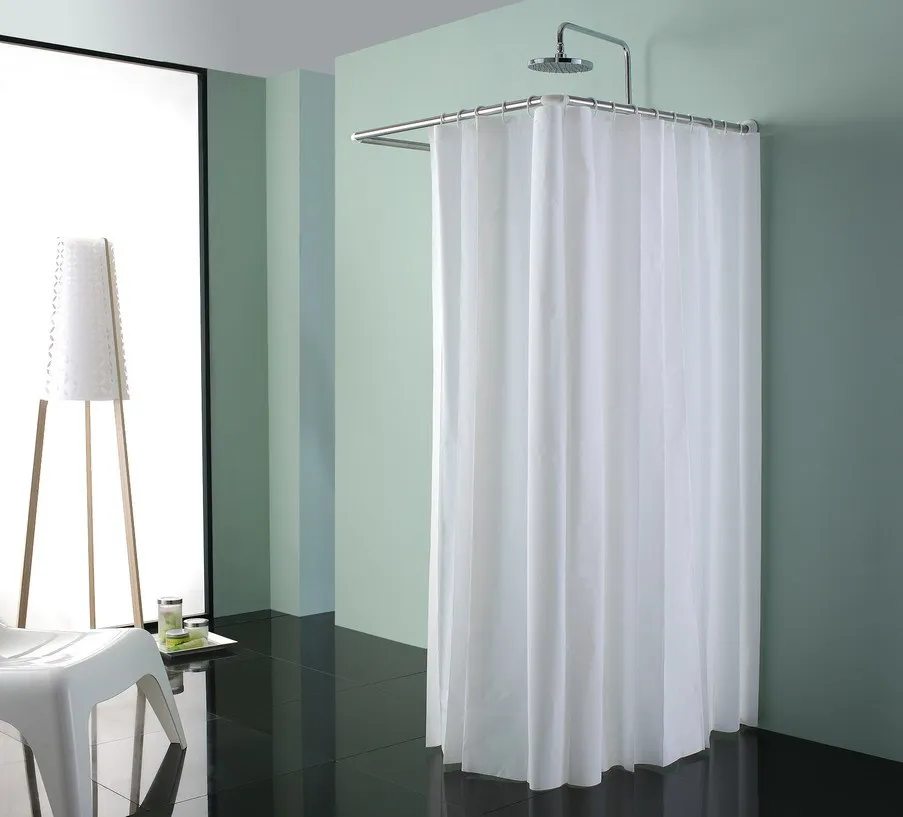 Simple shower room shower curtain shower curtain rod fitting room set 962012in Shower Rooms