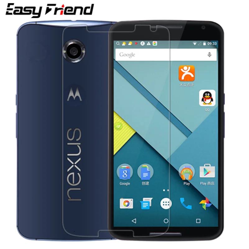 

For Google Nexus 6 XT1103 XT1100 Motorola Nexus6 Screen Protector 9H Toughened Protective Film Guard Tempered Glass