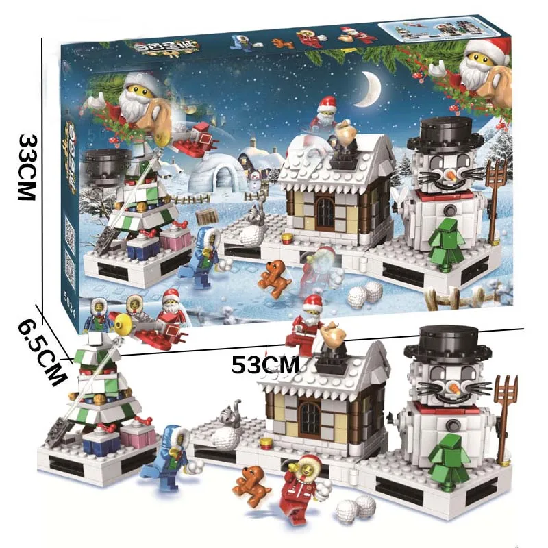 

551pcs Girl Series Cinderella's Christmas Hut Blocks Educational Brick Toy Figures Compatible With Legoingly