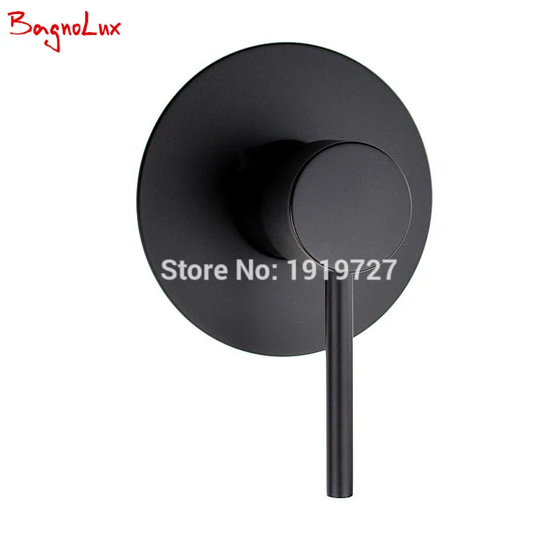 Günstig Bagnolux Wand Montieren Bad Mixer Ventil Umsteller Control Ventil Heißen und kalten wasserhähne in Bad   Dusche Armaturen Matte schwarz