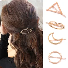 Дизайн; модные заколки для волос для Для женщин элегантный дизайн треугольные Луна губ круглый заколка для волос палочка, Шпилька для волос Шпильки