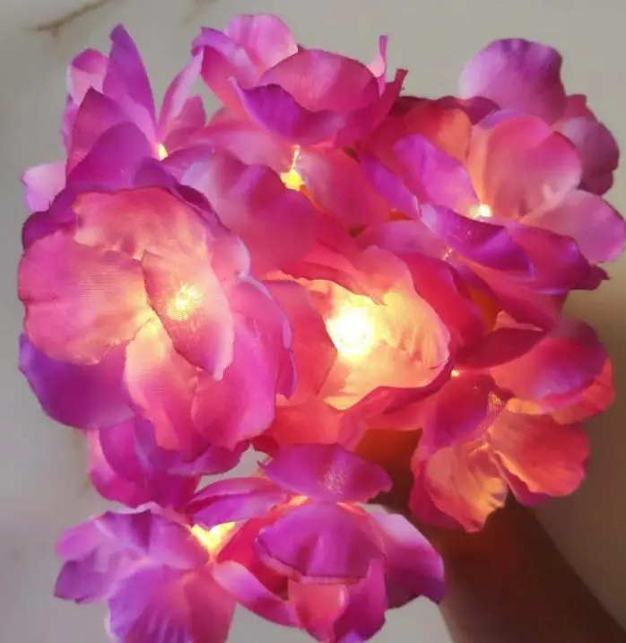 

decoration LED flower string light holiday battery box lamp string 2m 10led
