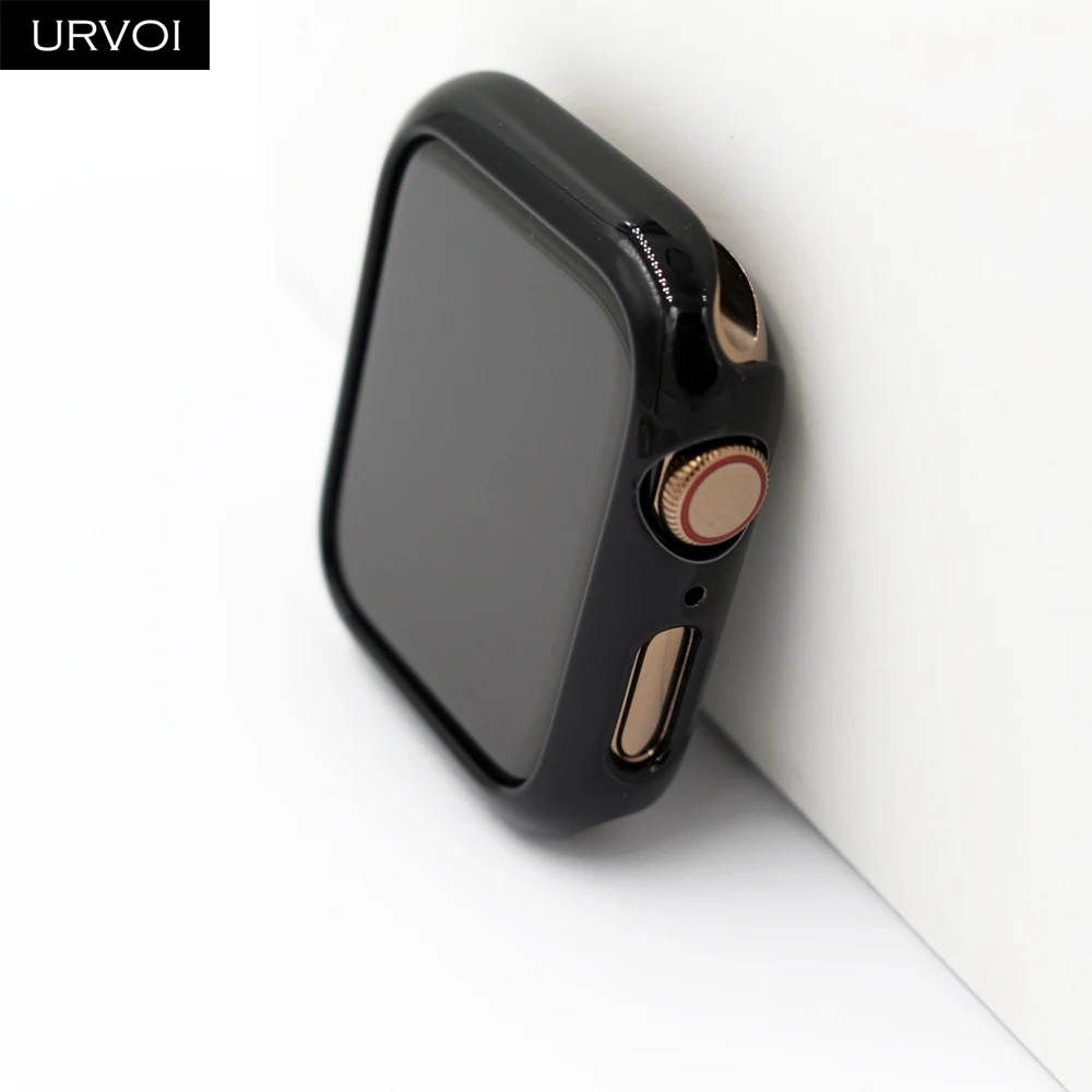 URVOI Electroplated Shiny Protective Apple Watch Bumper Case