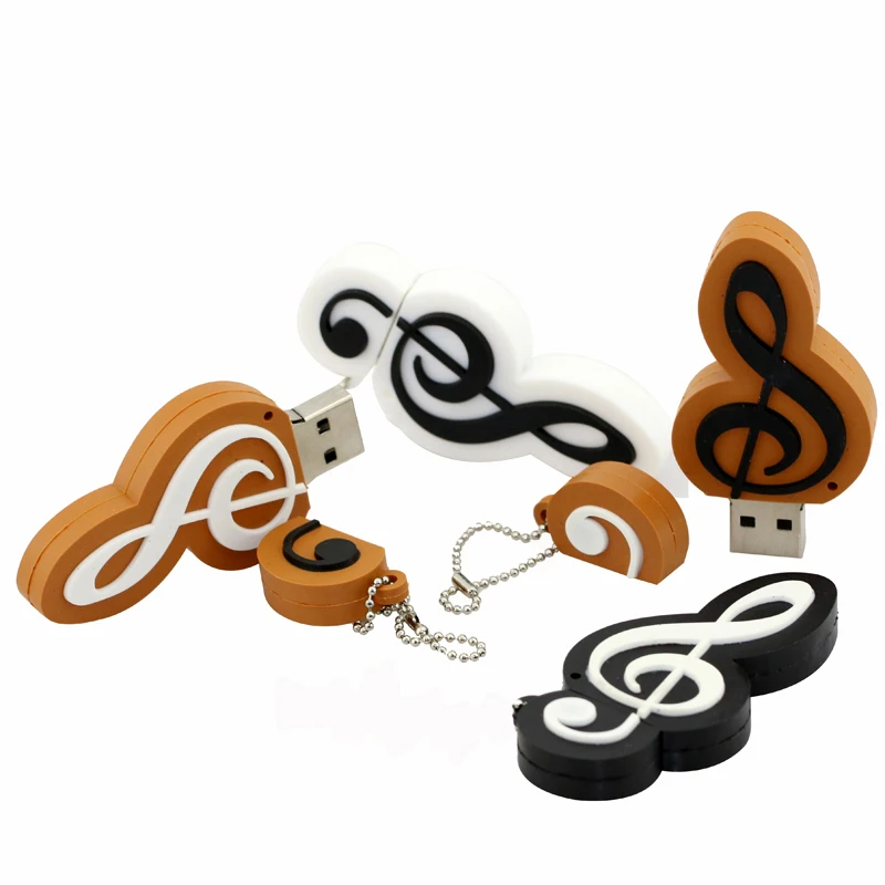 Cartoon Usb Flash Drive Cute Note De Musique Usb Flash Pen Drive