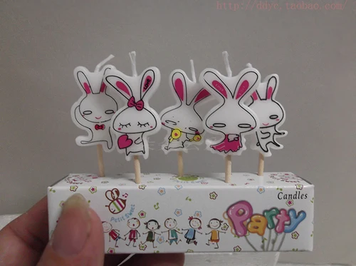 День рождения свечи Вставить торт английские буквы девушка динозавр белый кролик морской пчела лодка принцесса - Цвет: 3