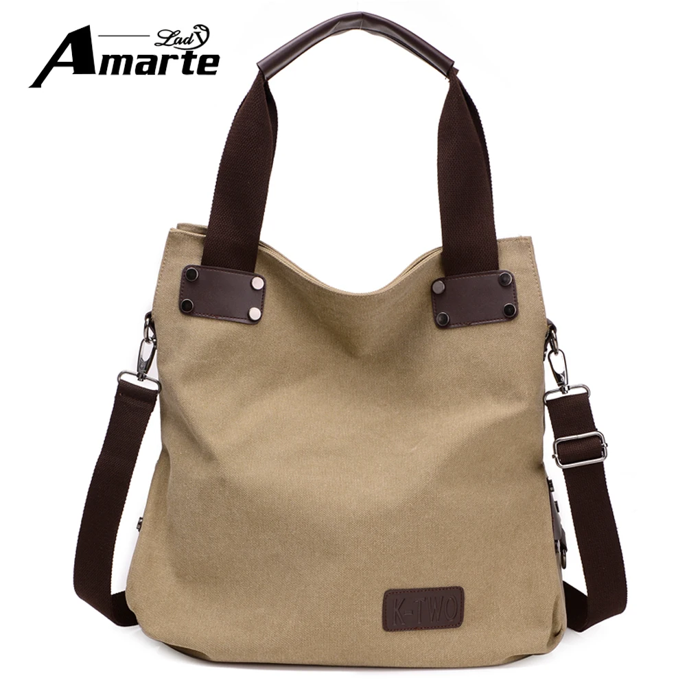 

Amarte 2018 New Fashion Women Bag Canvas Brand Handbags Messenger Bags Female Shoulder Bags High Quality Ladies Crossbody Bags