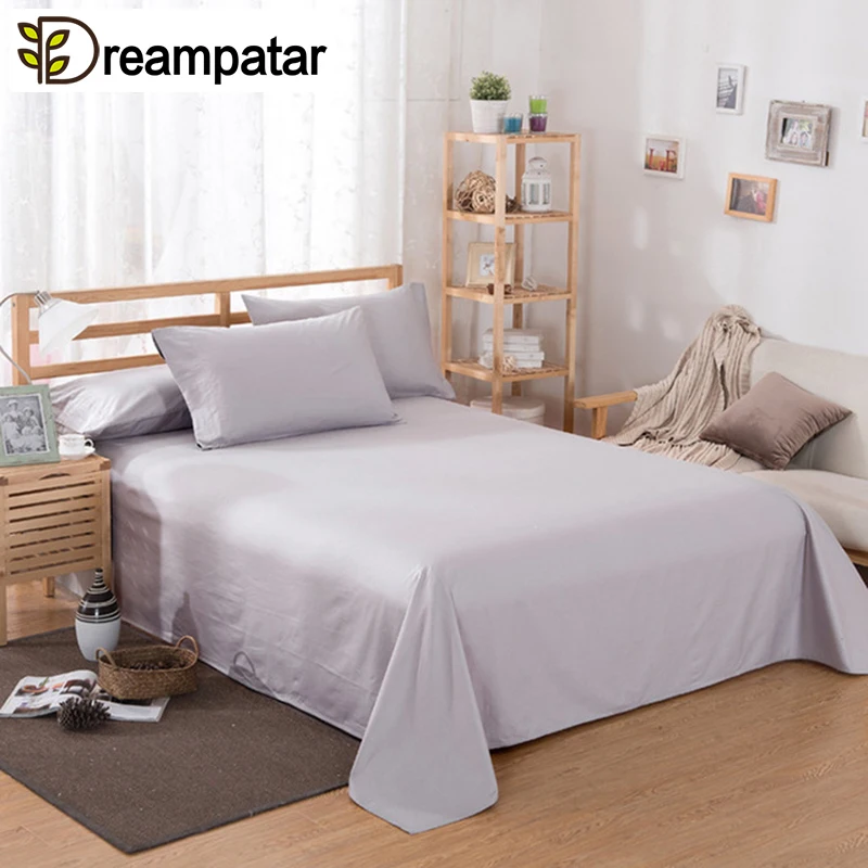 

Dreampatar Fashion Variety of Candy Color Sanding Meager Breathable Comfort Bed Simple Color Home Bedding Soft Sheets BY165B