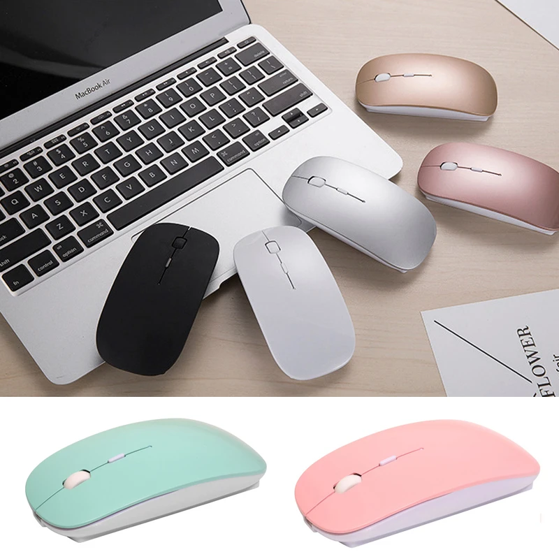 Beste Draadloze Laptop Tablet Muis voor Computer Android Tabletten Windows PC Oplaadbare Usb Muis voor Macbook Acer Asus Lenovo Xiaomi