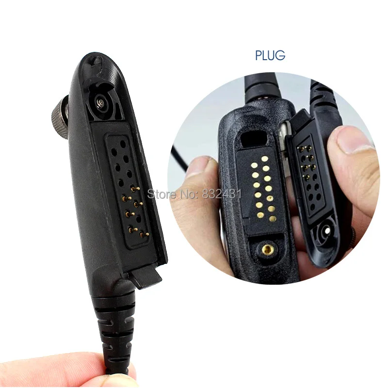 Telescopic Throat Control Acoustic Tube MIC Headset for Motorola Walkie Talkie GP328 9  IMG_0020