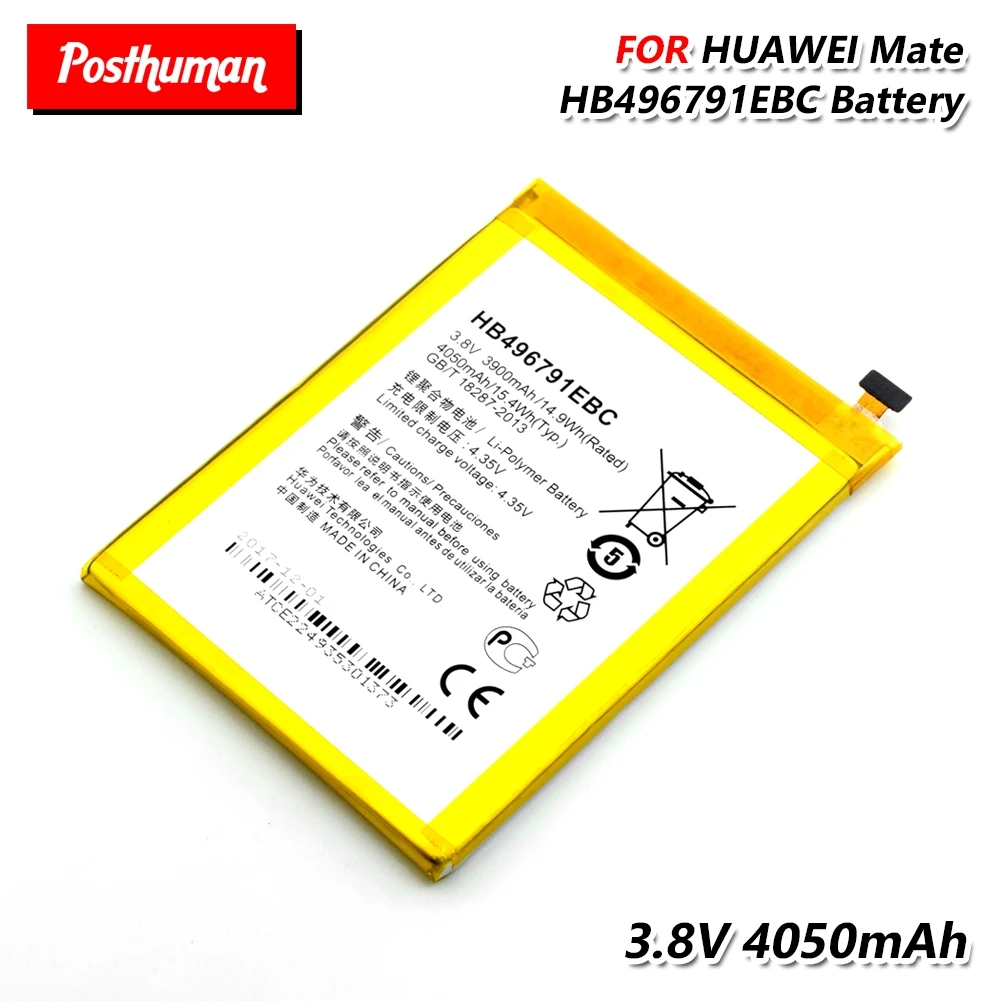 Литий-ионный аккумулятор для смартфона HB496791EBC Аккумулятор для Huawei Ascend mate 2 Li-Ion Li-Po