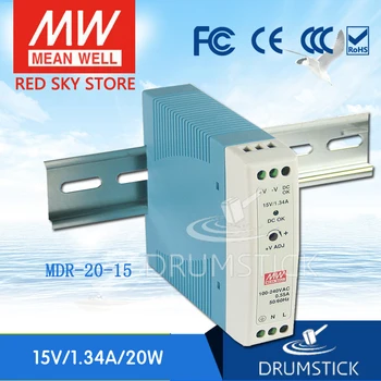 

patriotic MEAN WELL MDR-20-15 15V 1.34A meanwell MDR-20 15V 20W Single Output Industrial DIN Rail Power Supply