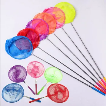 

Kids Telescopic Butterfly Net Extendable and Anti Slip Grip Perfect Catching Bugs Insect Colorful Outdoor Fishing Toys for Child