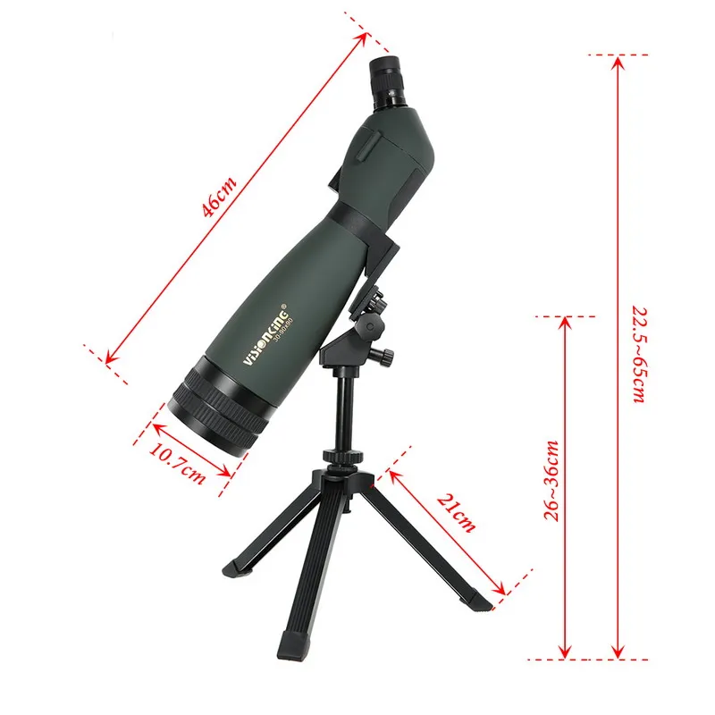 Visionking 30-90x90 водонепроницаемый Зрительная труба Zoom Зрительная труба полный многослойный наблюдения за птицами монокулярный телескоп со штативом