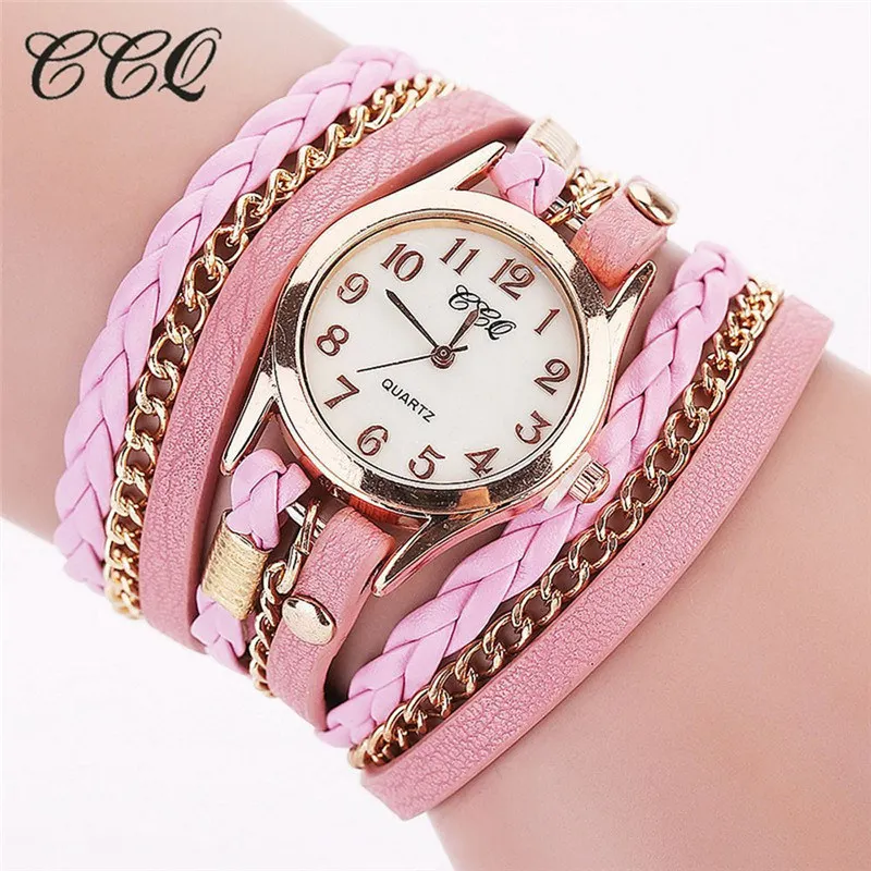 Роскошный бренд CCQ, винтажные часы с кожаным браслетом для мужчин и женщин, наручные часы для девушек, кварцевые часы, femme, подарок, reloj mujer Q