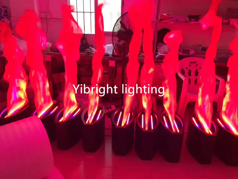 

Stage effect machine 1.5M fire flame Stage Special Effect 36pcs LED lamp silk big flame machine 1.8M 2M