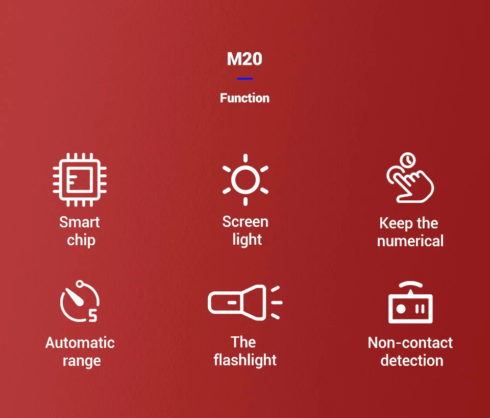 M20 True-RMS цифровой мультиметр автоматический диапазон 6000 отсчетов с подсветкой AC/DC Амперметр Вольтметр Ом Транзистор тестер мультиметр